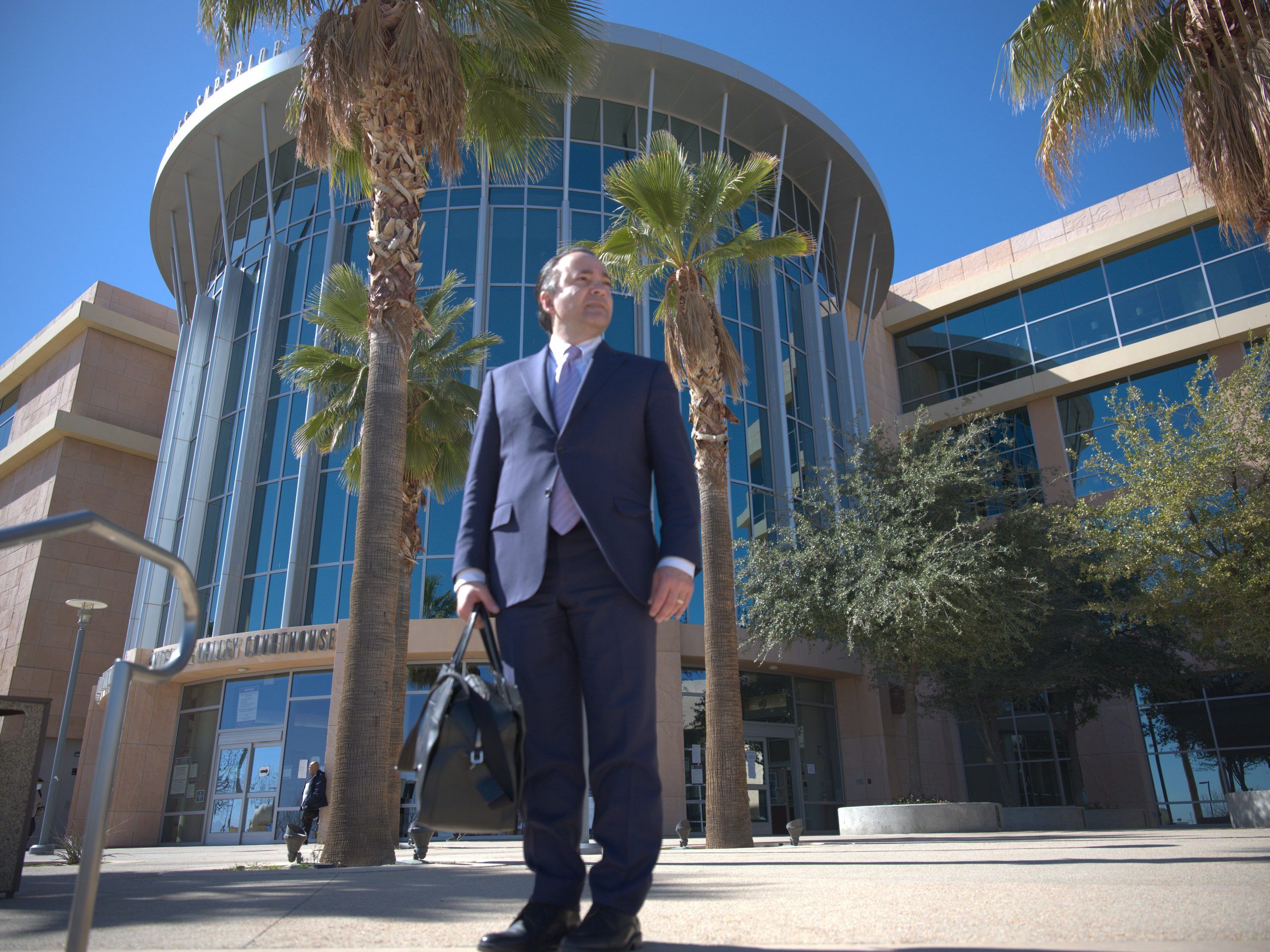 Attorney Angelo F. Campano outside a courthouse