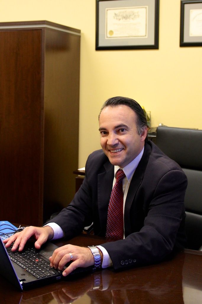 Angelo F. Campano in his Palmdale office